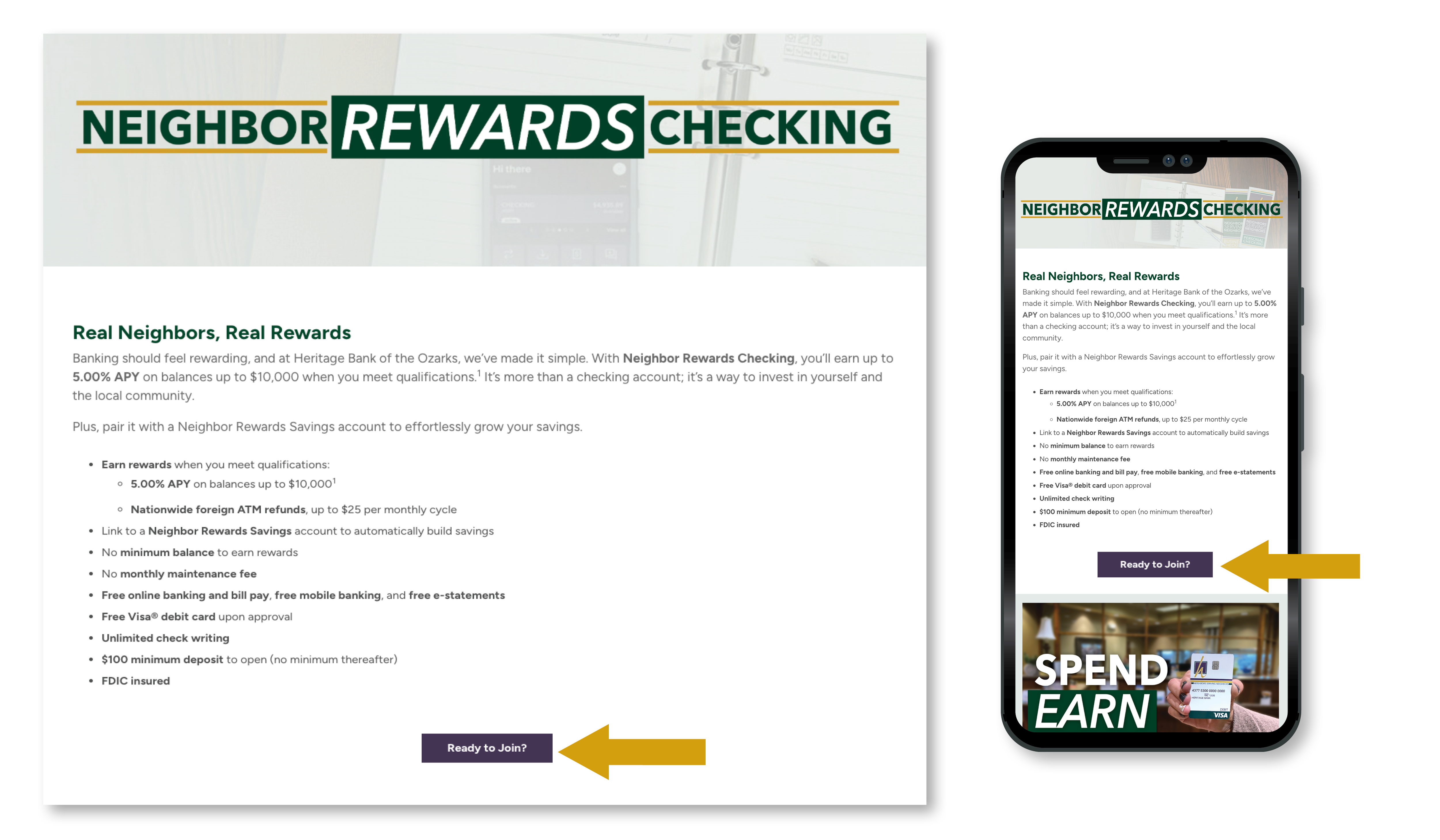 Neighbor Rewards Checking information