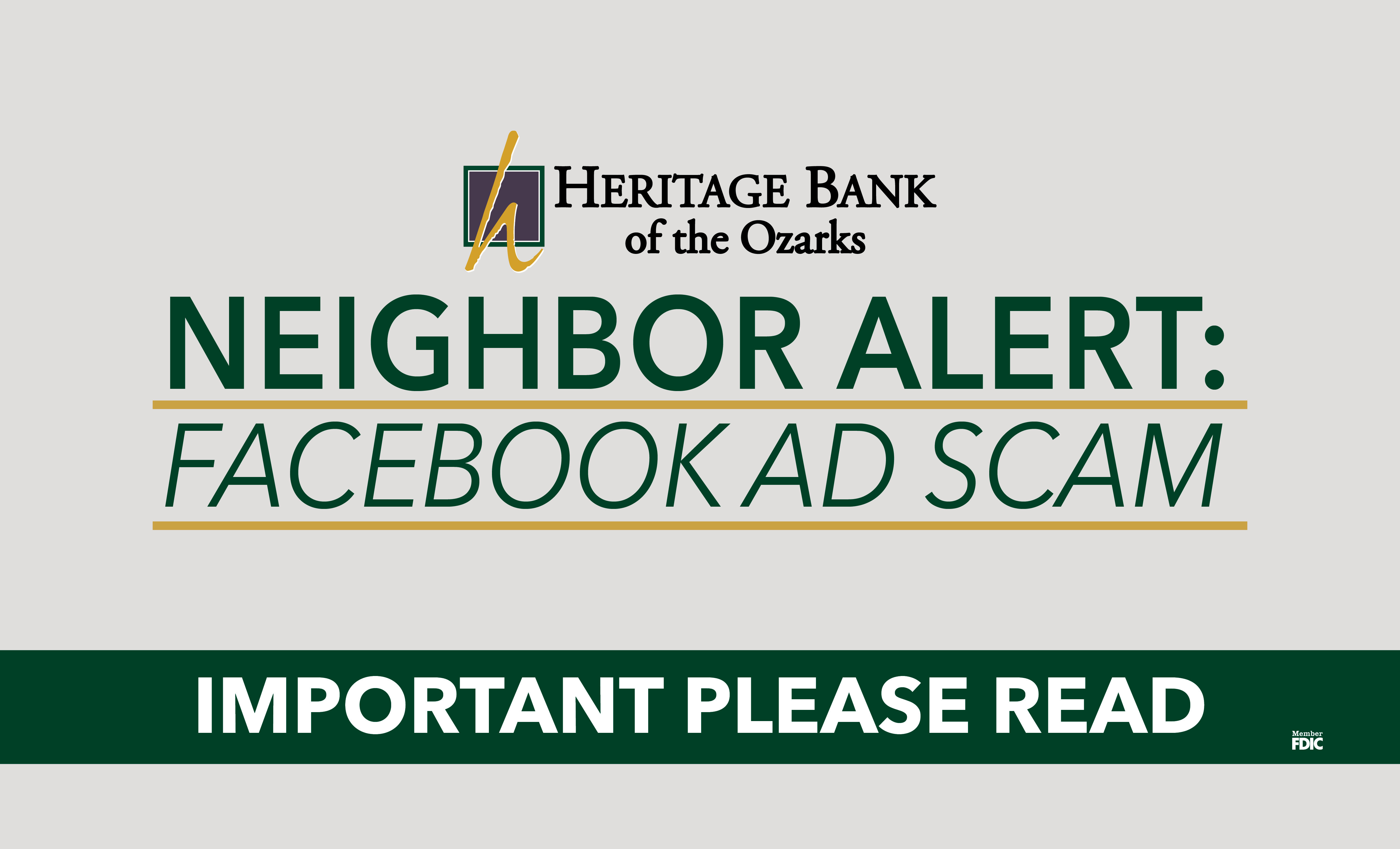 Neighbor Alert: Social Media Ad Scam