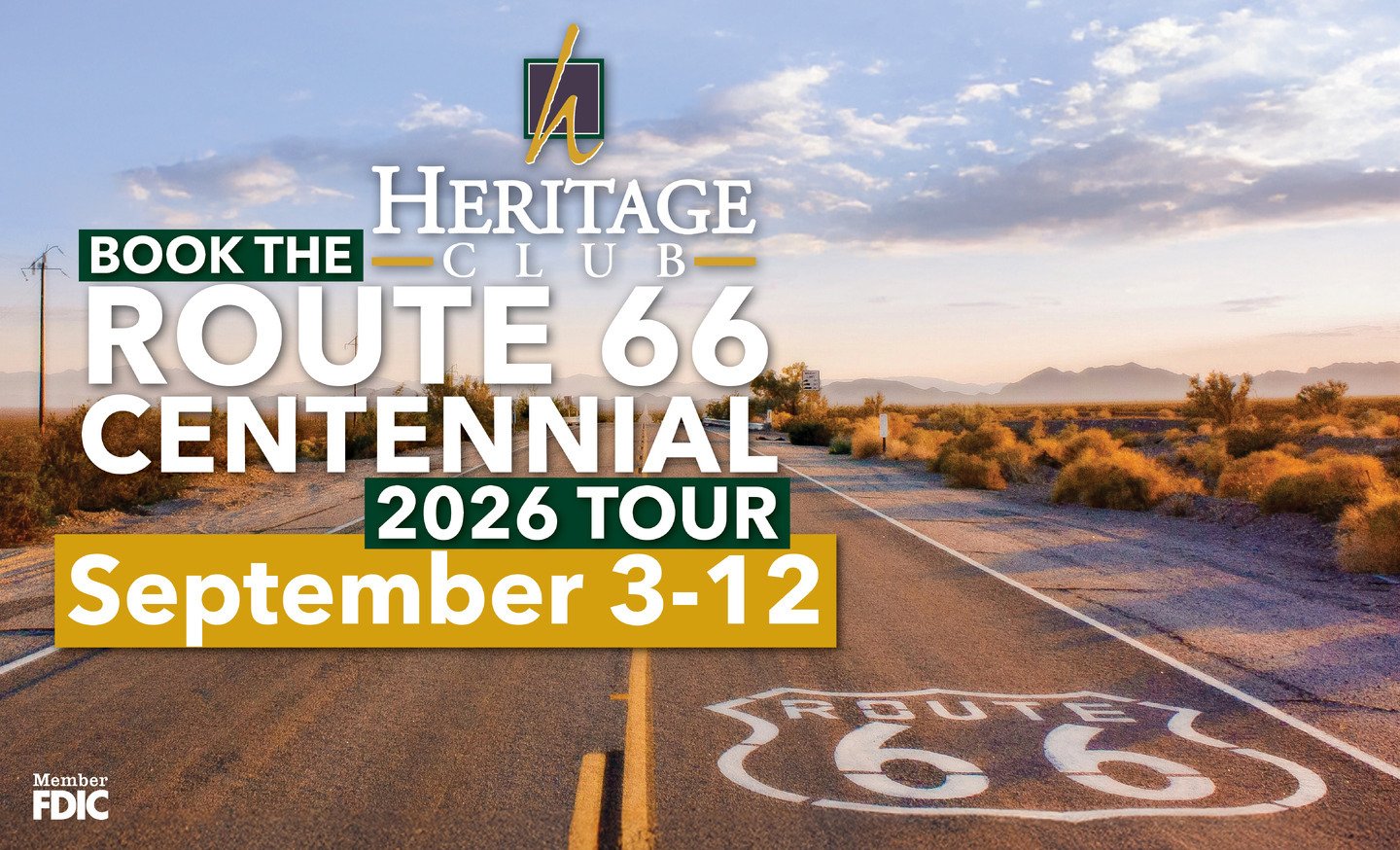 Heritage Club Presents: Route 66 Centennial Tour