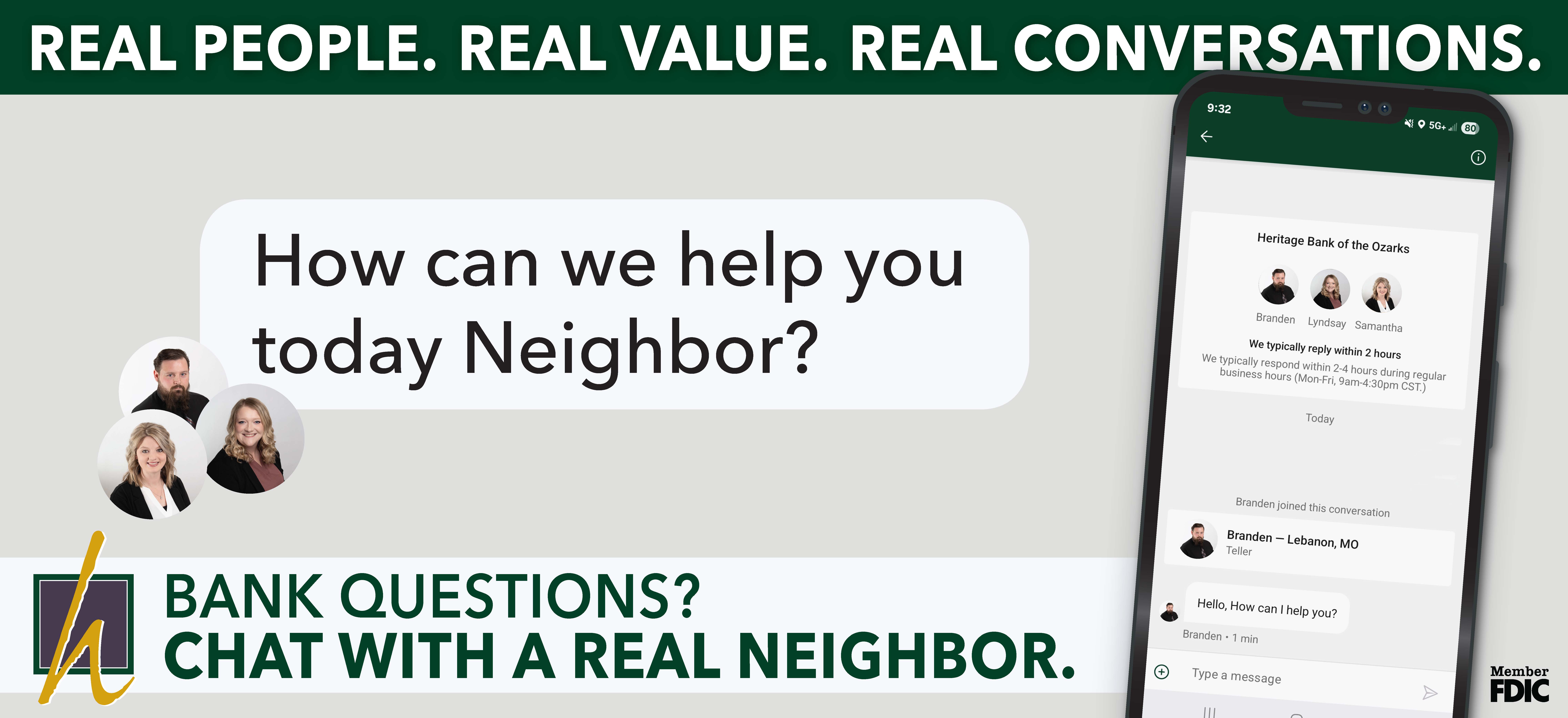 Real People. Real Value. Real Conversations.